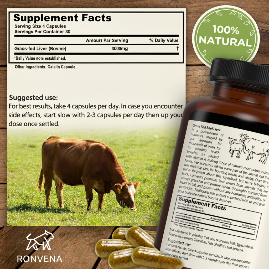 Grass-Fed Beef Liver Capsules