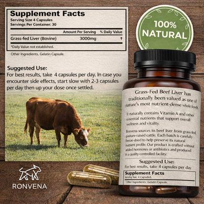 Grass-Fed Beef Liver Capsules