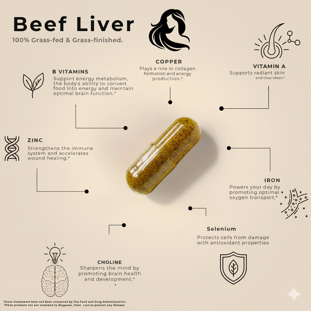 Grass-Fed Beef Liver Capsules
