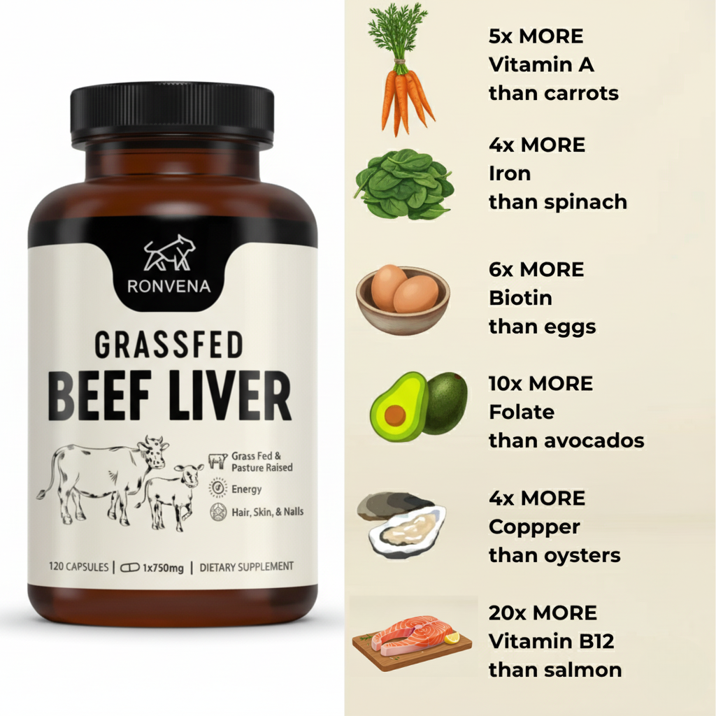 Grass-Fed Beef Liver Capsules