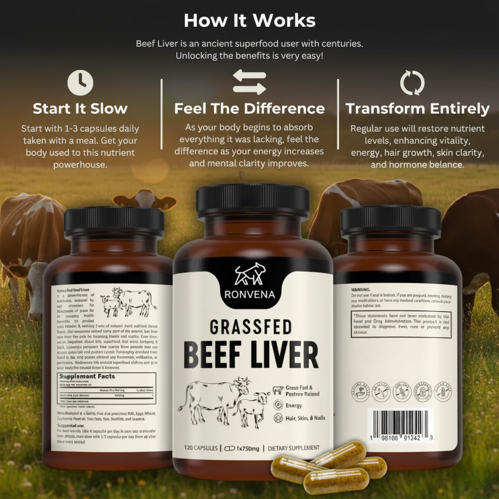 Grass-Fed Beef Liver Capsules